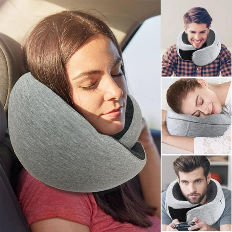 Almohada de viaje para el cuello, memory form, adaptable para avión, diseño perfecto