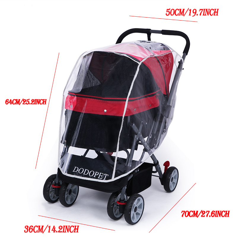 Cubierta de lluvia para carro de mascotas, cubierta para la lluvia, cochecito de bebé, impermeable, cochecito para perros, cubierta para la lluvia, cubierta para el viento