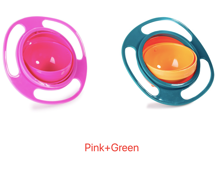 Plato tipo tazón universal a prueba de derrames para tu bebé, plato antiderrapante con rotación de 360 grados, calidad exccelente