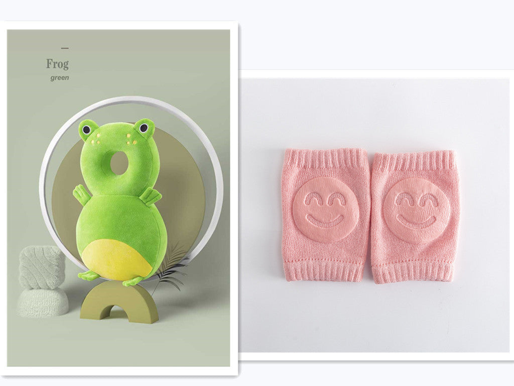 Almohadilla de protección para la cabeza en puro algodón para niños pequeños en divertidos personajes.