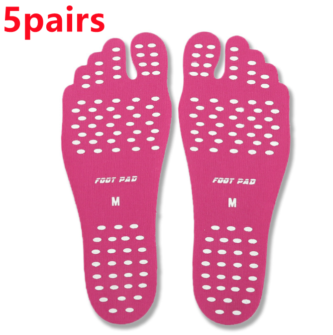 Calzado Invisible para playa, sandalias, plantillas adhesivas para playa, almohadillas antideslizantes para hombres y mujeres