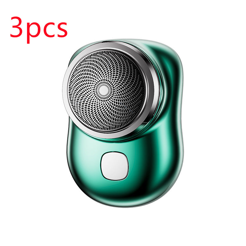 Mini afeitadora inalámbrica, portátil para hombre, recargable por USB, máquina de afeitar de tamaño pequeño, indolora, húmeda y seca