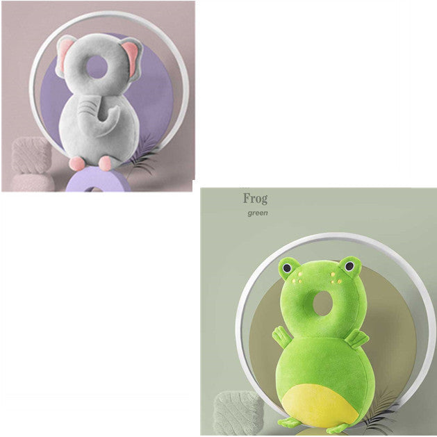 Almohadilla de protección para la cabeza en puro algodón para niños pequeños en divertidos personajes.