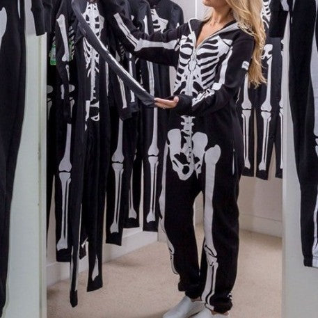 Mono de calavera con marco de esqueleto de Halloween para mujer