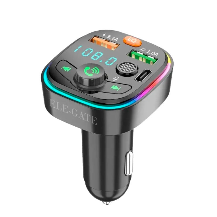 Transmisor Bluetooth para coche, portátil, para PC, sintonizador de radio MP3 y MP4, transmisor FM