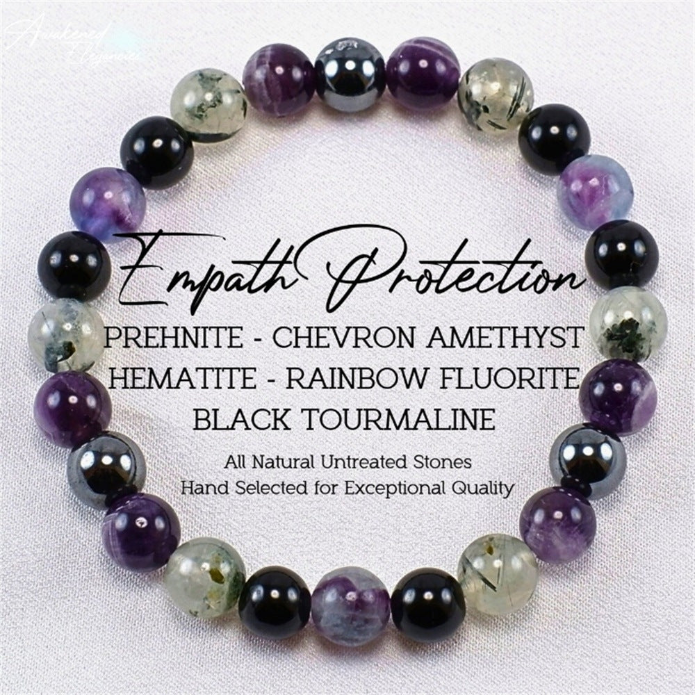 Pulsera de piedra natural estilo mantras y energía sanadora