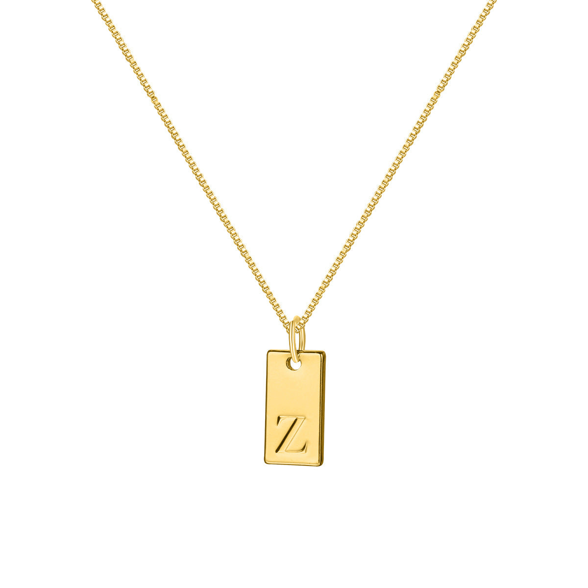 Collar dorado con dije de letra de tu elección, diseño de calidad y belleza.