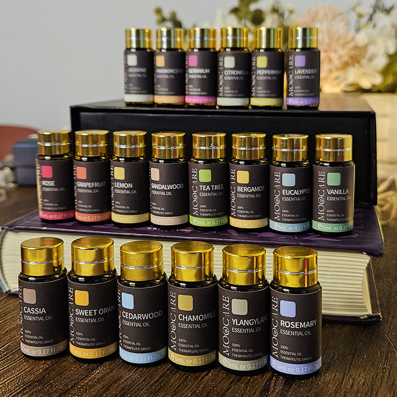 Set Completo de 20 Aceites Esenciales Moocare – Aromaterapia Universal para Bienestar Natural