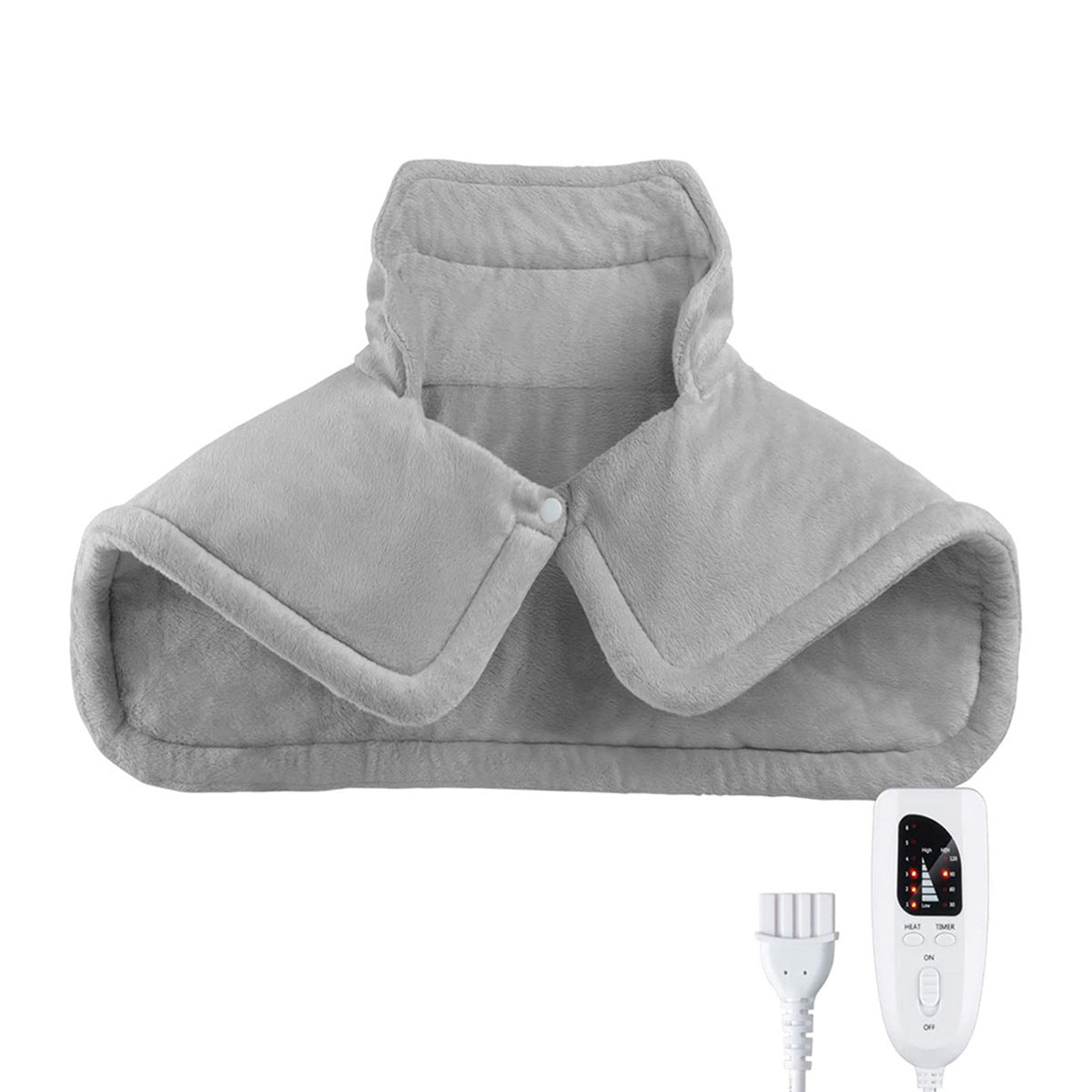 Manta eléctrica para chal térmico con compresas calientes para hombros y cuello