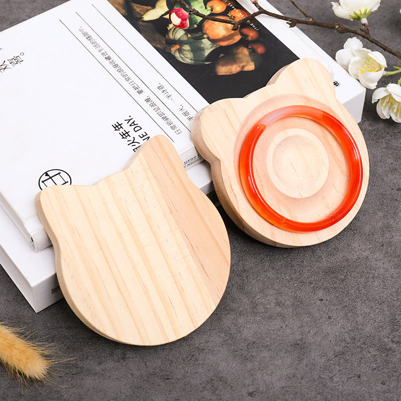 Placa de exhibición de pulseras de joyería de madera, accesorios de tiro