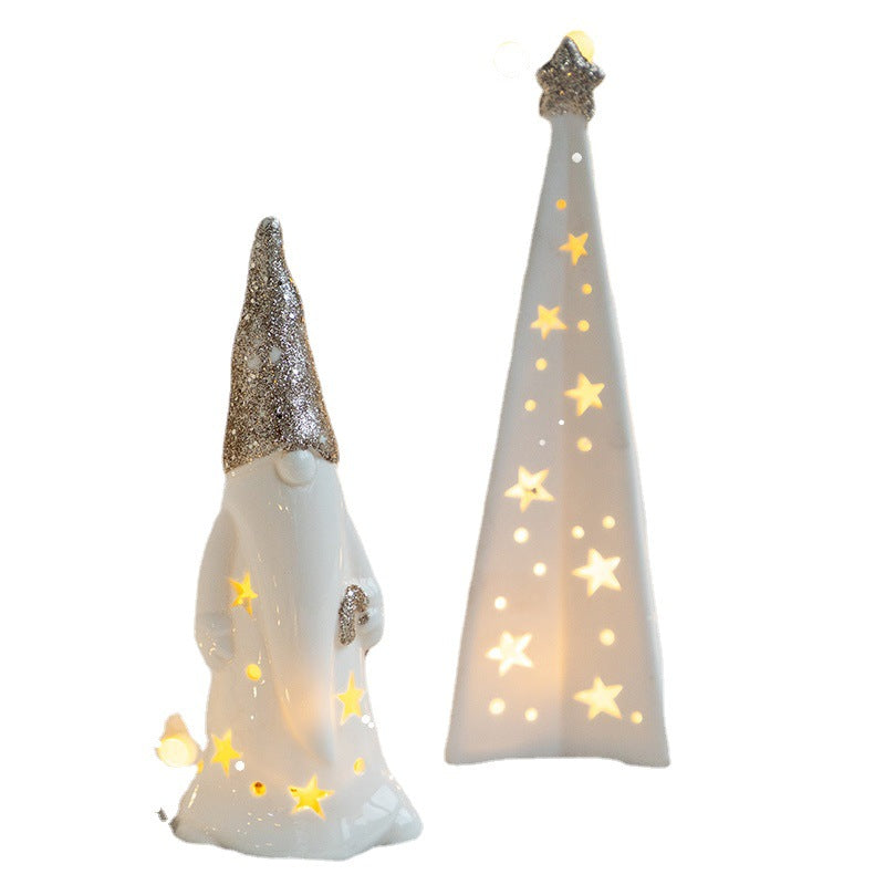 Lámpara luminiscente de regalo para niños con decoración navideña