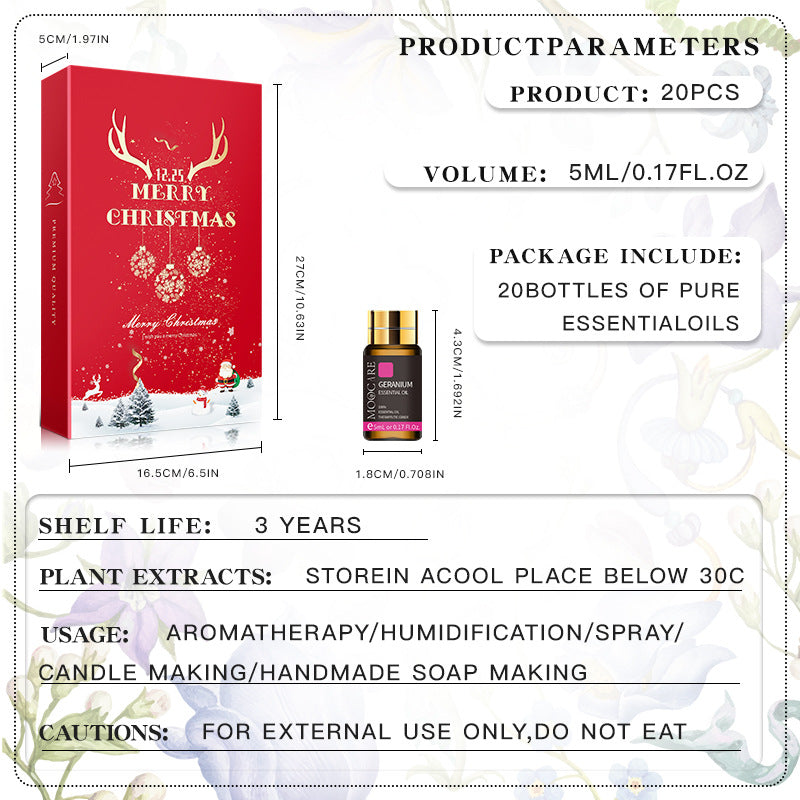 Set Completo de 20 Aceites Esenciales Moocare – Aromaterapia Universal para Bienestar Natural