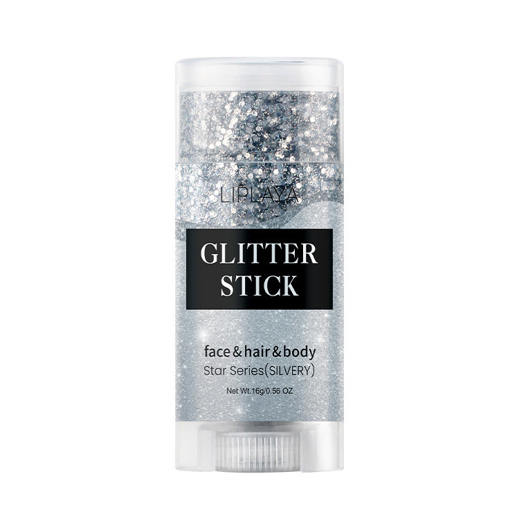 Glitter de Lentejuelas en Sombra de ojos, sombra mágica de tres colores brillantes