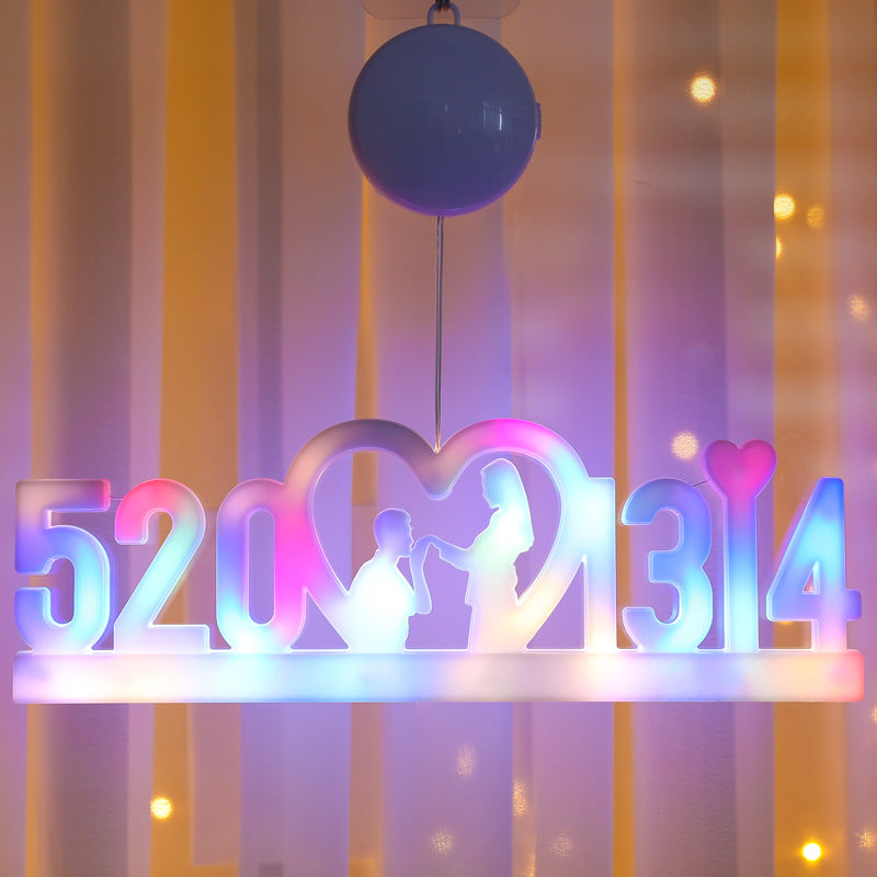Letras decorativas luminosas Luz ambiental. 30 cm, carteles luminosos