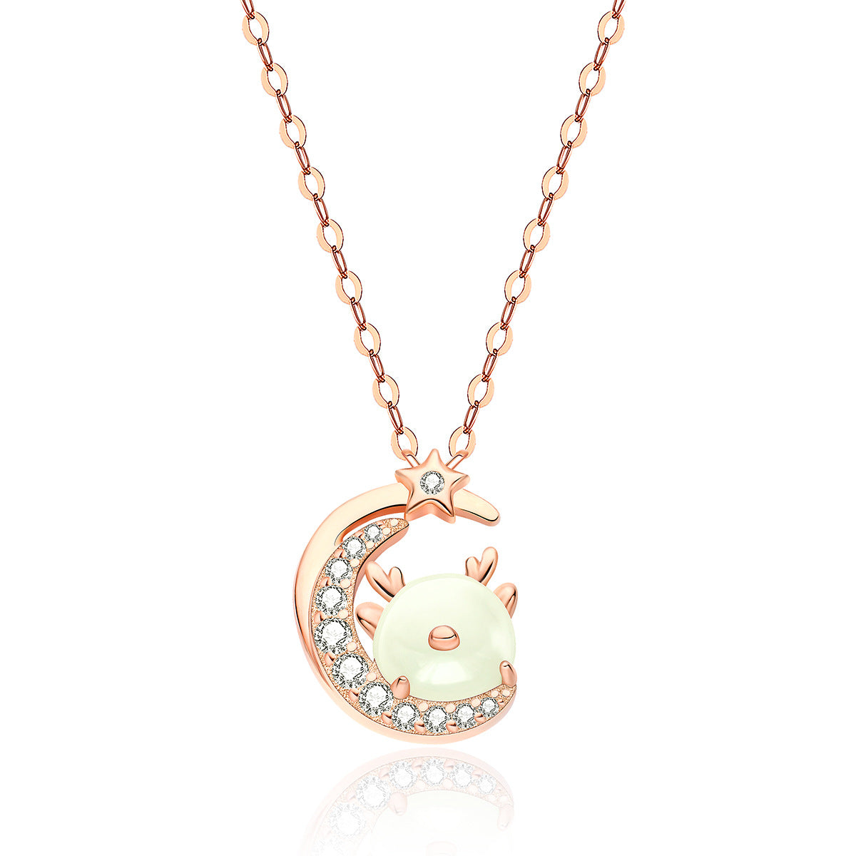 Collar del AÑO DE DRAGON de jade de plata, inicia el año con tus amuletos del zodiaco CHINO