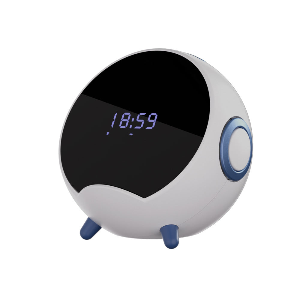 Dispositivo reloj lámpara con Bluetooth y altavoz; Soporte para teléfono móvil Cargador inalámbrico