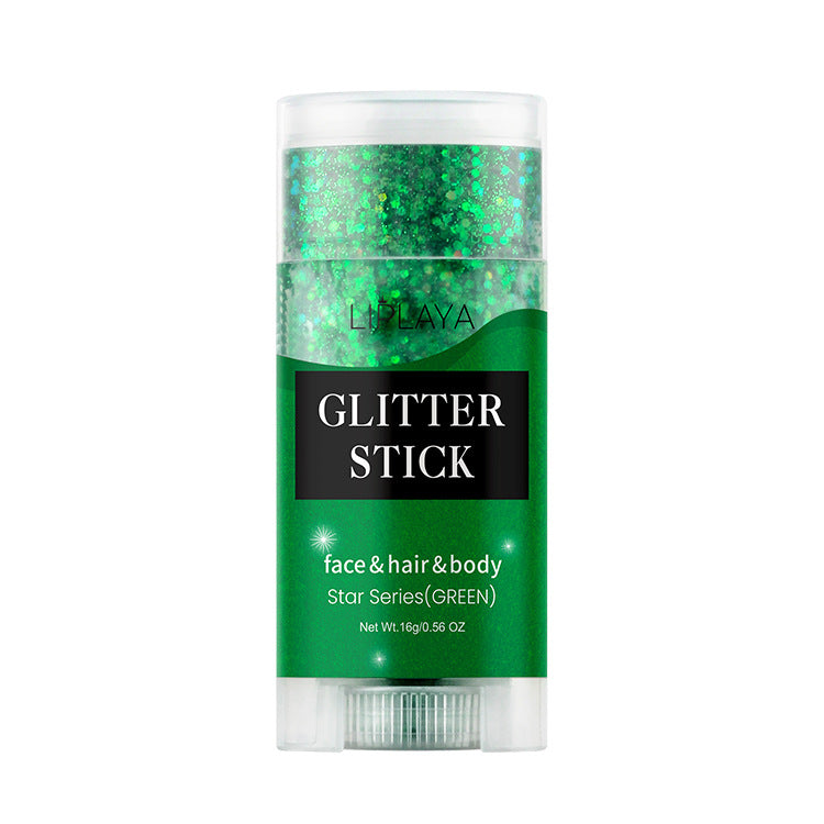 Glitter de Lentejuelas en Sombra de ojos, sombra mágica de tres colores brillantes