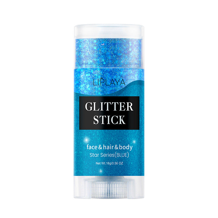 Glitter de Lentejuelas en Sombra de ojos, sombra mágica de tres colores brillantes