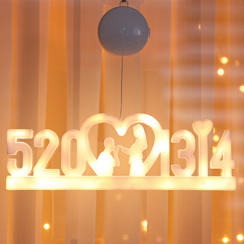 Letras decorativas luminosas Luz ambiental. 30 cm, carteles luminosos