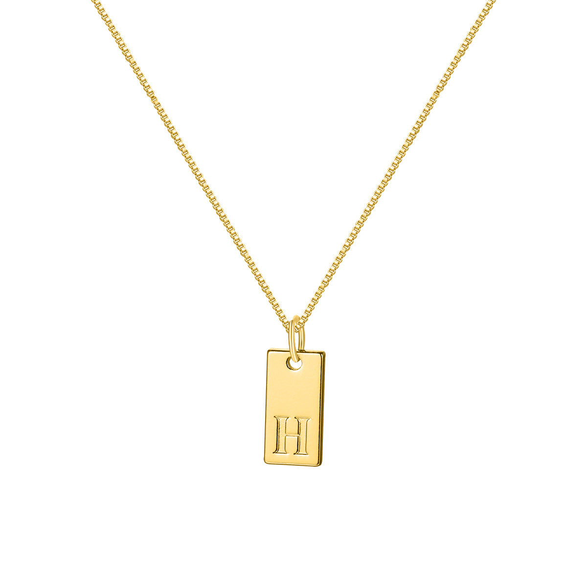 Collar dorado con dije de letra de tu elección, diseño de calidad y belleza.