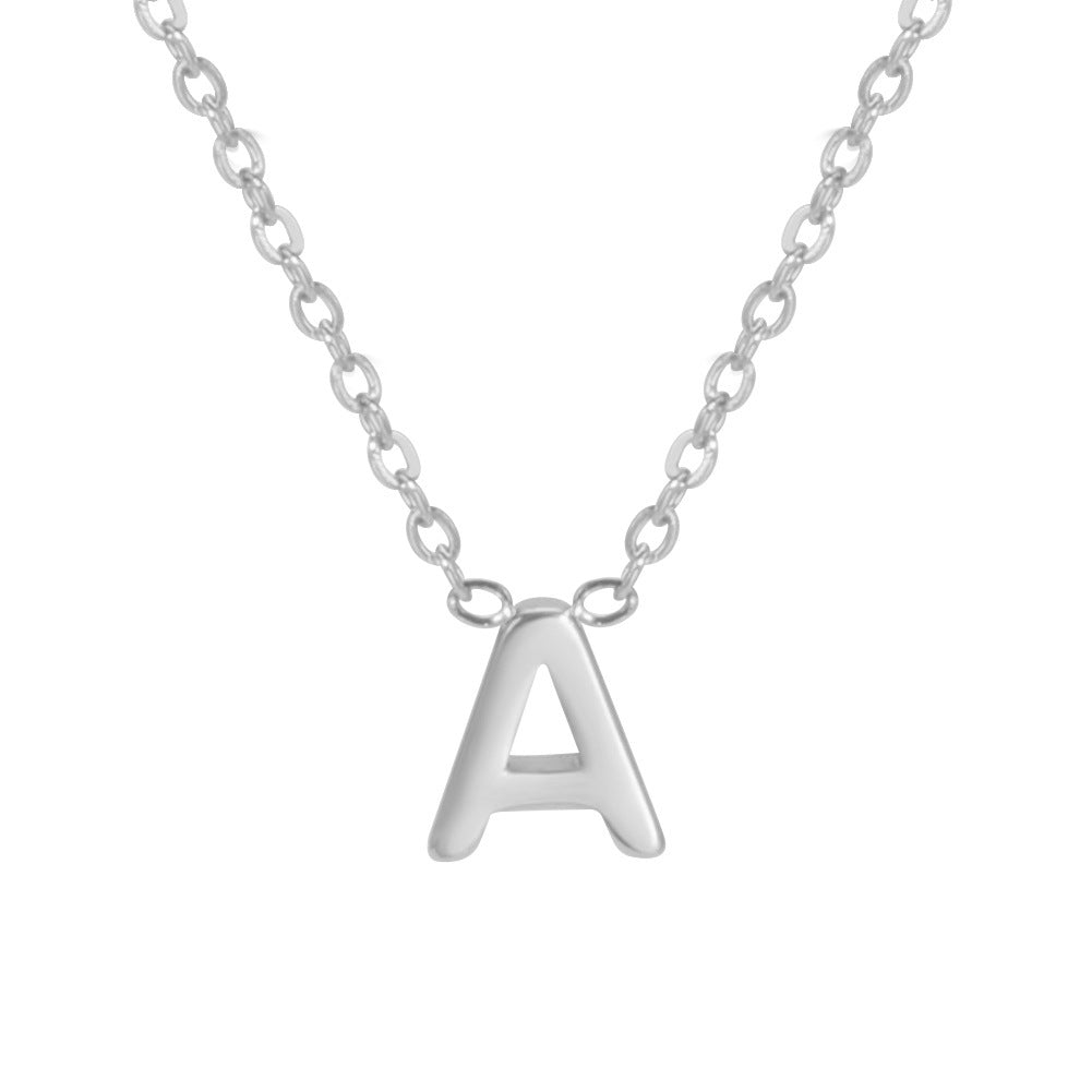 Cadena cruzada de acero de 26 letras inglesas