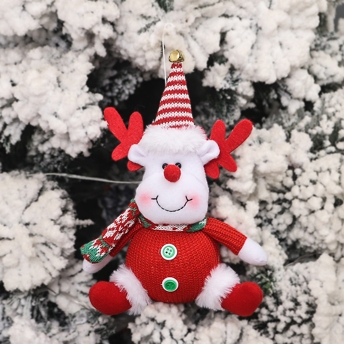 Adornos navideños Dibujos animados Muñeco de nieve viejo Colgante para árbol de Navidad