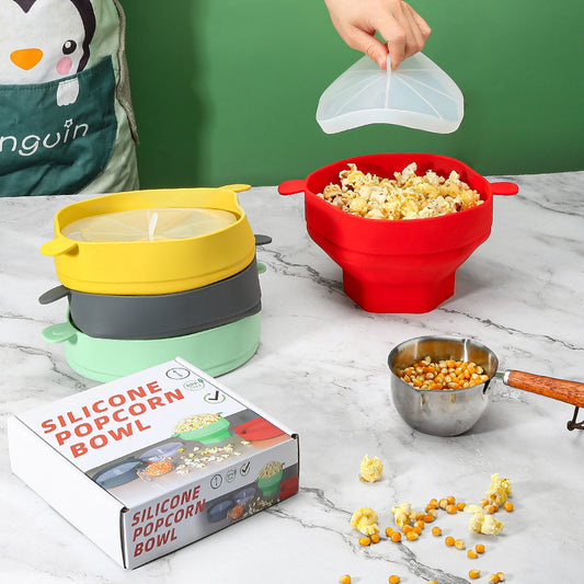 Cubo de las palomitas de maíz del silicio, Resistente a altas temperaturas