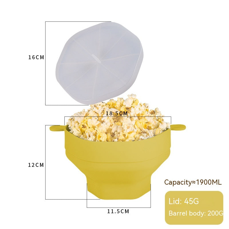 Cubo de las palomitas de maíz del silicón, Resistente a altas temperatura