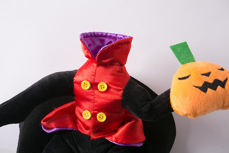 Ropa para perros y gatos de Halloween Disfraz para mascotas Divertido, disgraz hombre sin cabeza