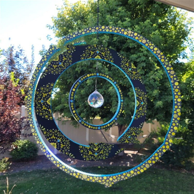 Colgante de jardín, llamador de ángeles, imagen del sol para embellecer tu jardín, colgante de hierro, decoración de patio y jardín