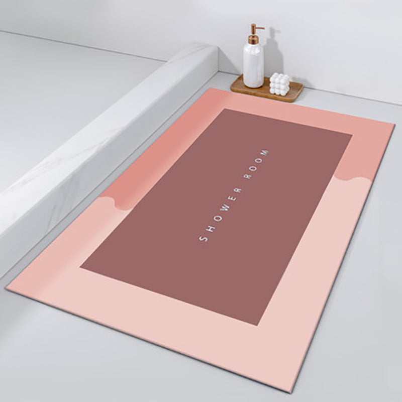 Alfombra de baño absorbente y de secado rápido, decoración moderna para baños.