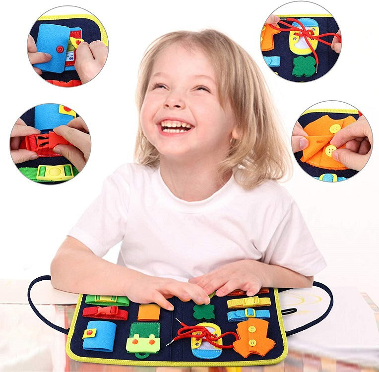 Nuevo libro tipo tablero de aprendizaje temprano para bebés y niños, juguete de aprendizaje sensorial preescolar