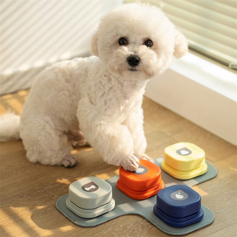 Botón de Comunicación Grabable para Perros y Gatos – ¡Diles “Comida”, “Paseo” o “Jugar”!