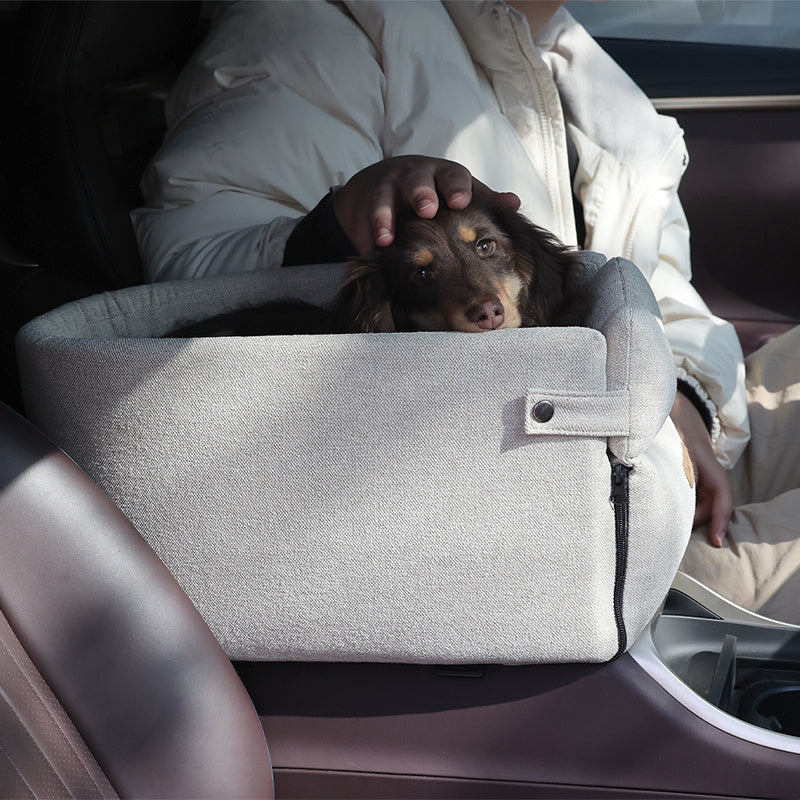 Asiento de coche para perros Car Central, cama portátil para perros pequeños y gatos, bolsa de seguridad