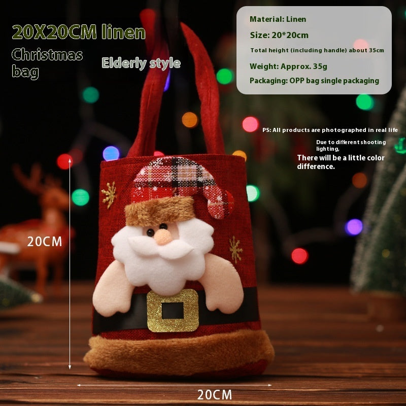 Bolsas pequeñas decorativas para navidad, ideal para decorar el arbol, ambientes festivos
