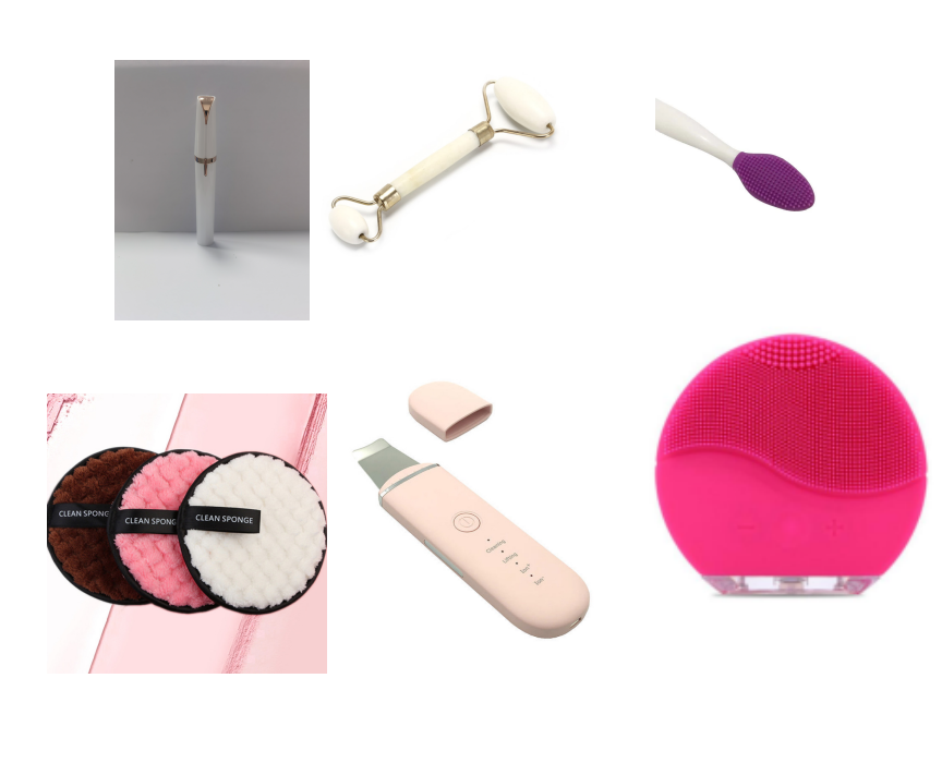 Limpiador facial eléctrico, ultrasonido.