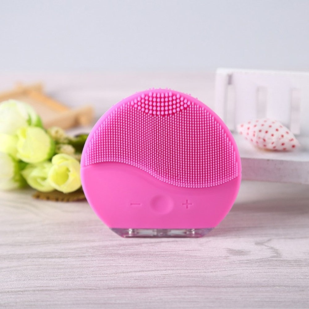 Limpiador facial eléctrico, ultrasonido.