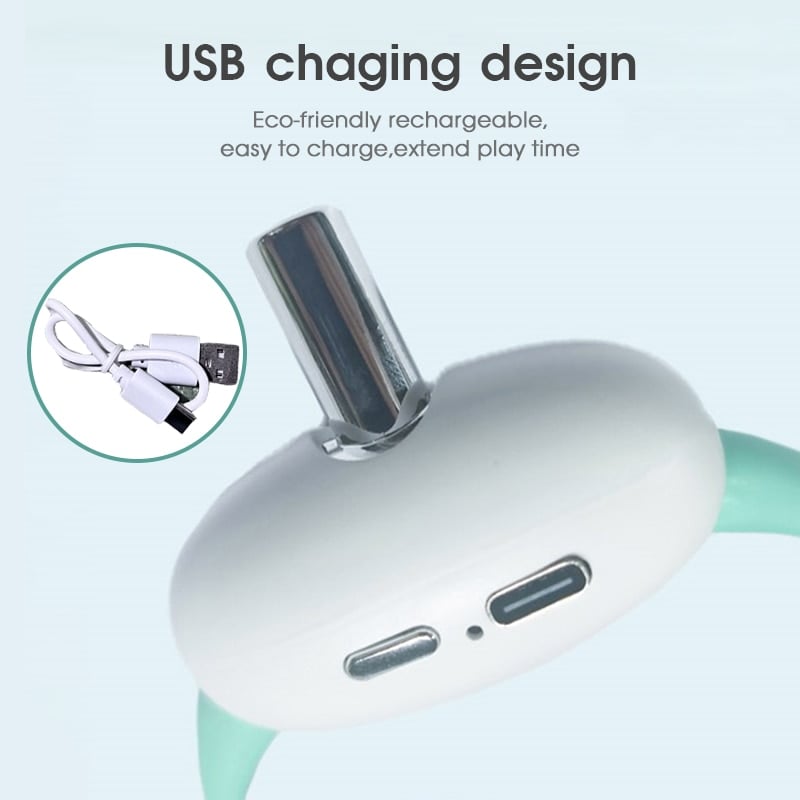 Juguete para gatos, Collar inteligente con láser, carga USB