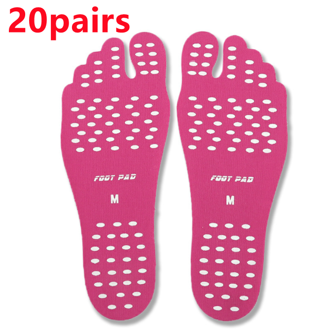Calzado Invisible para playa, sandalias, plantillas adhesivas para playa, almohadillas antideslizantes para hombres y mujeres