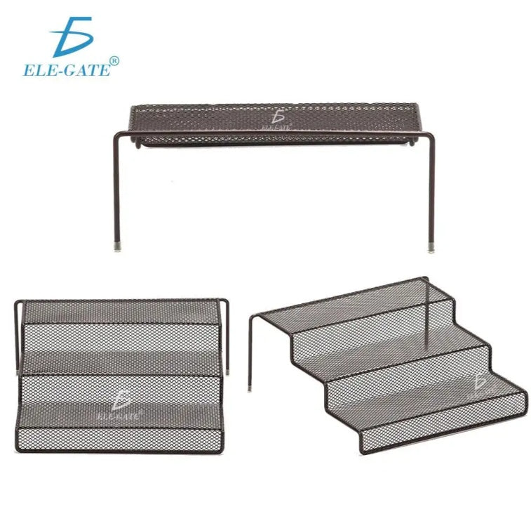 Organizador de Cocina de Malla Metálica 3 Niveles Expandible | Para Especias y Más