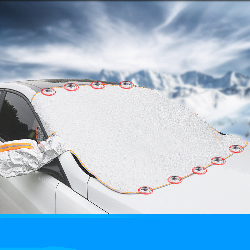 Cubierta antiescarcha y anticongelante magnética para engranajes de automóviles, protección en invierno para frío y nieve