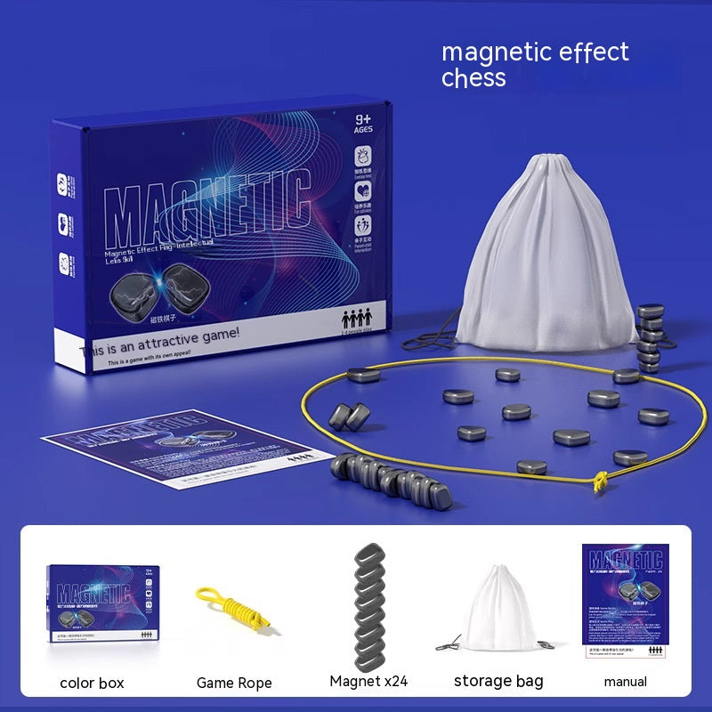 Juego de ajedrez magnético con piedras magnéticas, juego de mesa, juguete para niños, juego de batalla educativo, regalo de Navidad