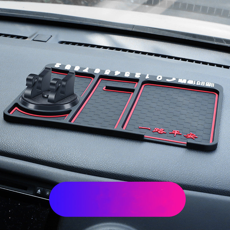 KIt de automóvil de alta calidad! Almohadilla antideslizante para teléfono de coche 4 en 1, alfombrilla antideslizante