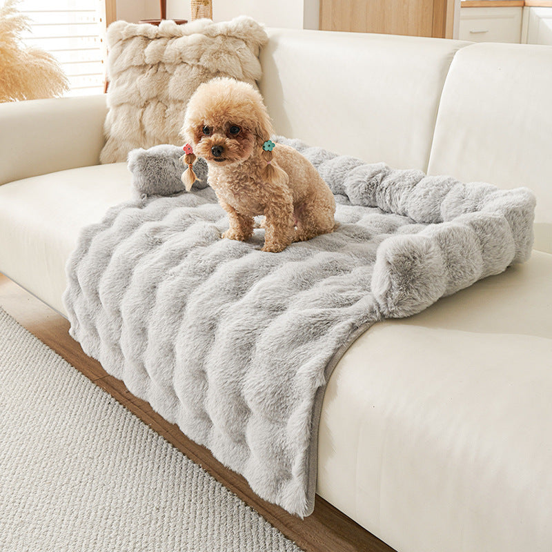 Alfombrilla de invierno para perros, gruesa, térmica y antideslizante.