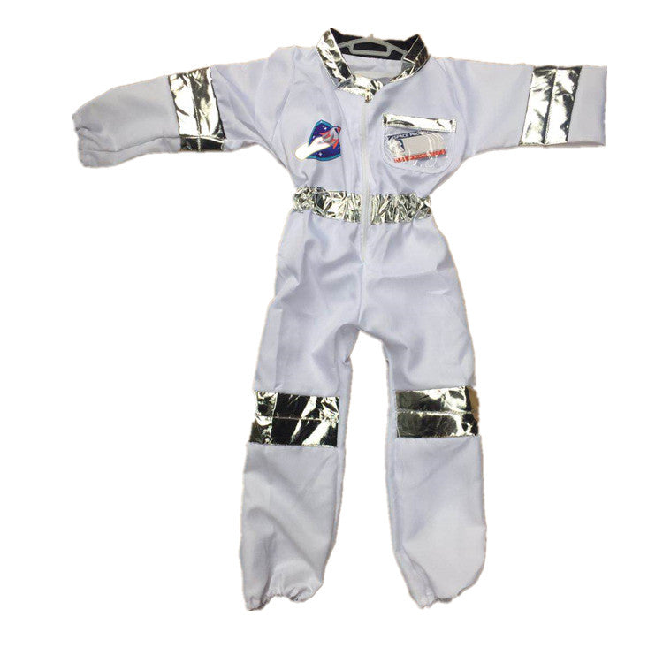 Traje de disfraz de modelado de astronauta para niños.