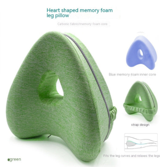 Almohada para la entrepierna de espuma viscoelástica con forma de corazón