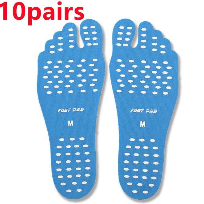 Calzado Invisible para playa, sandalias, plantillas adhesivas para playa, almohadillas antideslizantes para hombres y mujeres