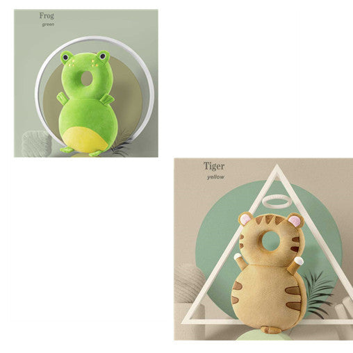 Almohadilla de protección para la cabeza en puro algodón para niños pequeños en divertidos personajes.