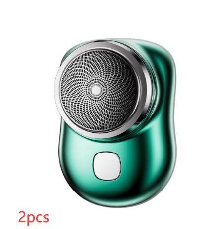 Mini afeitadora inalámbrica, portátil para hombre, recargable por USB, máquina de afeitar de tamaño pequeño, indolora, húmeda y seca