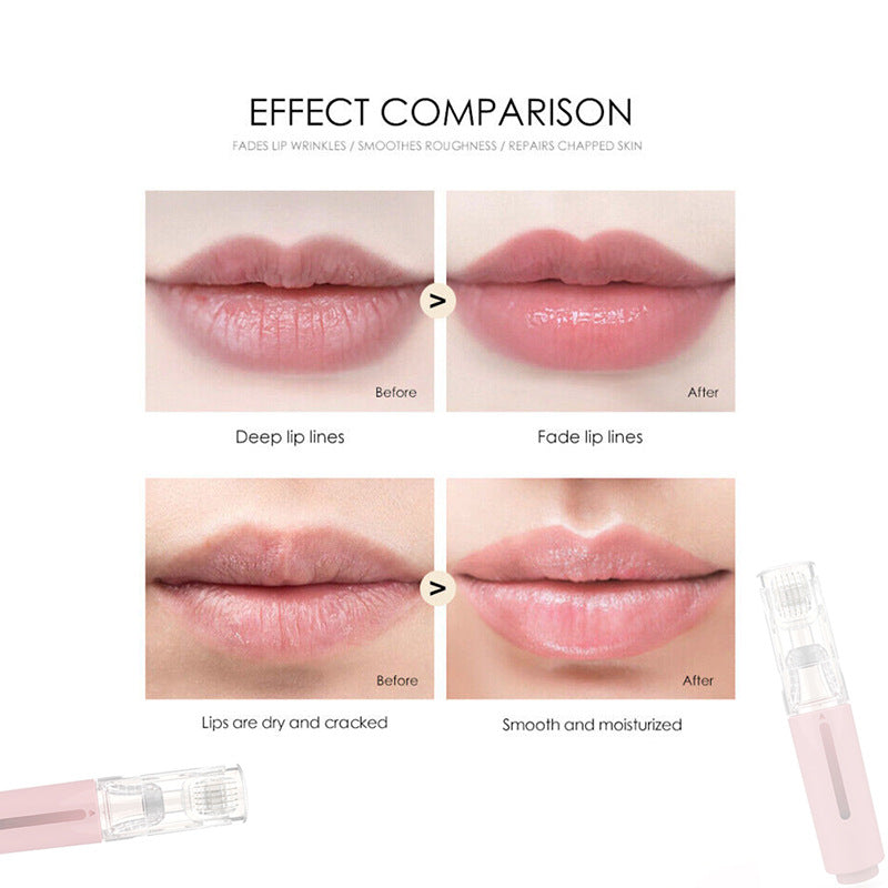 Microrodillo activo para estimulación celular en labios, generación de colágeno, hidratación, activación y regeneración de labios.
